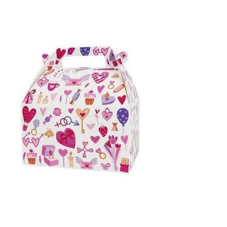 Szív mintás ajándékdoboz 