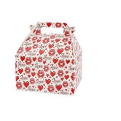 Szív mintás ajándékdoboz 