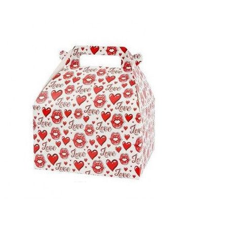 Szív mintás ajándékdoboz 