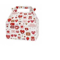 Szív mintás ajándékdoboz 