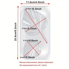1 db levél alakú csokoládé forma