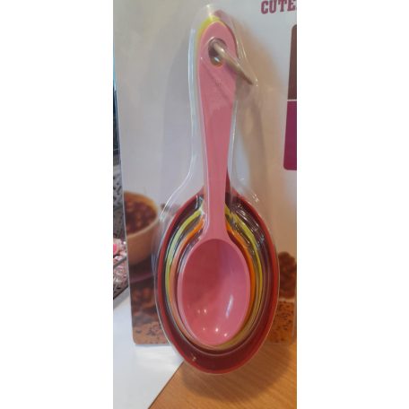 Műanyag mérőkanál szett 4 részes