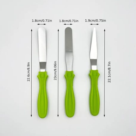 3 DARABOS SPATULA, KENŐKÉS, CUKRÁSZKÉS KÉSZLET