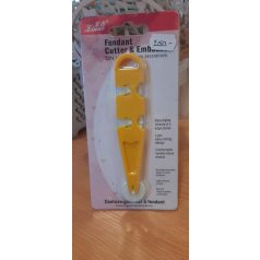 Műanyag kézi fontant/tészta vágó roller