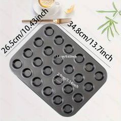 24 db-os muffin sütőforma szilikon muffin kapszlival