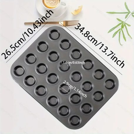 24 db-os muffin sütőforma szilikon muffin kapszlival