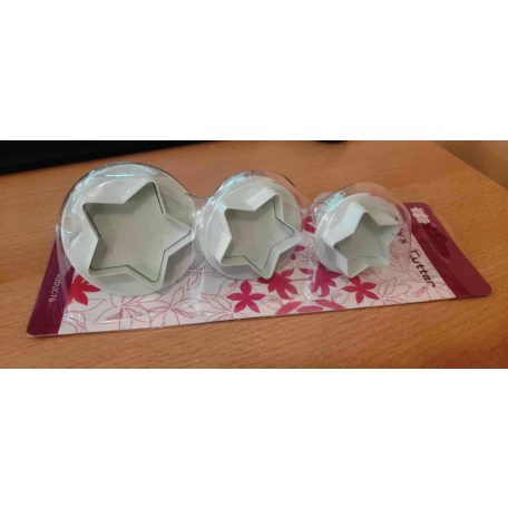 Csillag kiszúró 3 db-os nagy