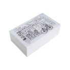 Süteményes doboz, párizsi utcakép mintás 25x15x8 cm