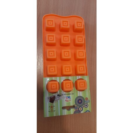 Szilikon forma bonbon szögletes