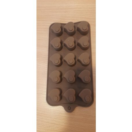 Szilikon forma bonbon szív