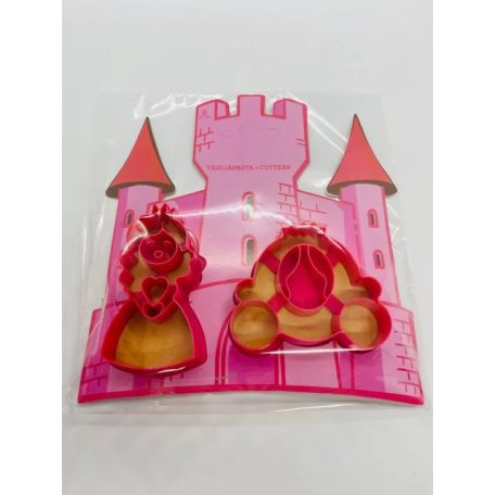 MŰANYAG KISZÚRÓ SZETT – KIRÁLYLÁNY ÉS HINTÓ (2 DARAB/CSOMAG)