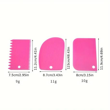 Torta simító habkártya 3 db-os