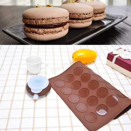 Szilikon peremes macaron sütőlap
