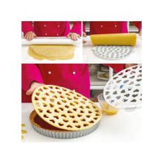 Pite rácsozó szív mintával