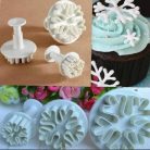 Rugós hópehely kiszúró 3 db-os