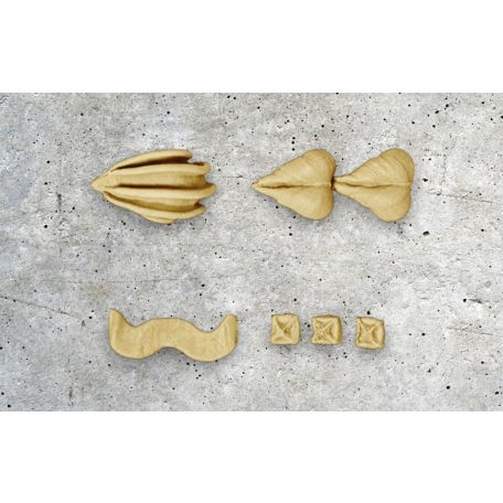 4 DARABOS DÍSZÍTŐCSŐ SZETTLEVÉL MINTÁVAL