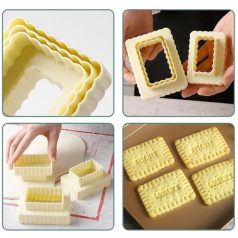 Kétoldals keksz szaggató - 3 db