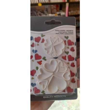 Sütipecsét, fondant mintázó szív