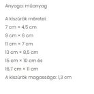 Ovális kiszúró 6 db-os