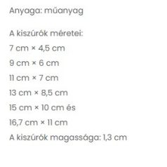 Ovális kiszúró 6 db-os