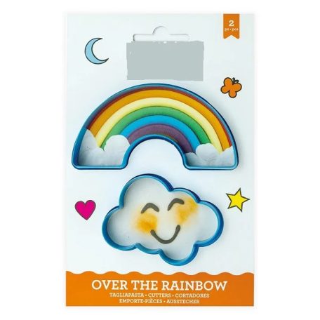 MŰANYAG KISZÚRÓ SZETT – SZIVÁRVÁNY ÉS FELHŐ (2 DARAB/CSOMAG)