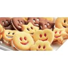 Fém sütemény, linzer kiszúró 2 db-os - Mosolygó minták 2.