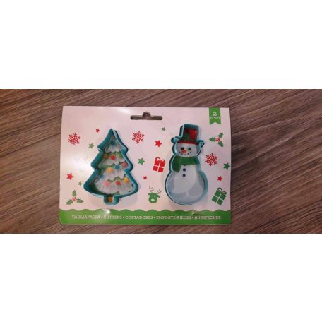 Műanyag kiszúró fenyőfa, télapó