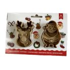 Műanyag kiszúró rénszarvas, télapó