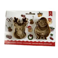 Műanyag kiszúró rénszarvas, télapó