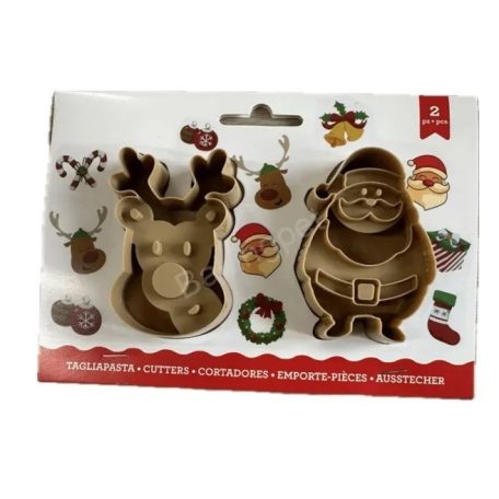 Műanyag kiszúró rénszarvas, télapó