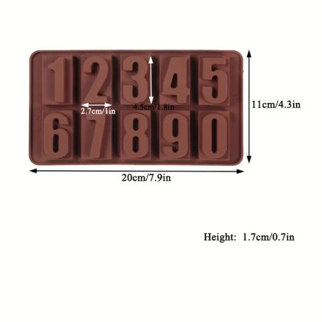 Csokoládé szilikon forma szám