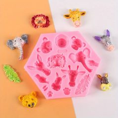 Afrikai állatok szilikon forma