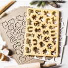 Karácsonyi sütemény szaggató készlet 23 cm x 33 cm