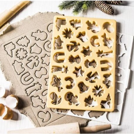 Karácsonyi sütemény szaggató készlet 23 cm x 33 cm