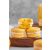 Citromsárga színű macaron héjak 6 db (3 pár)