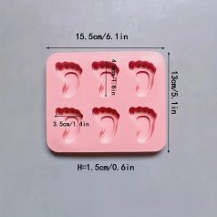 Lábnyom szilikon forma (tappancs)