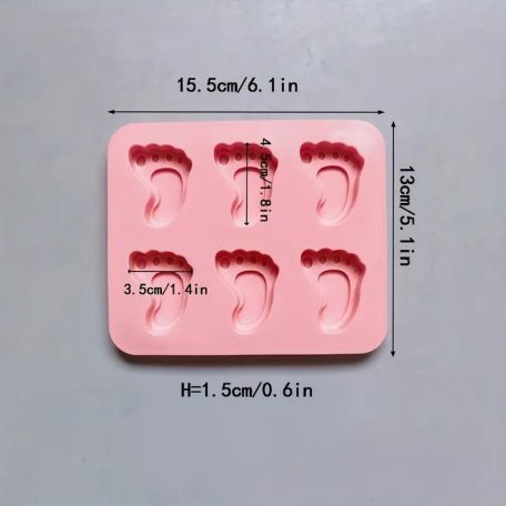 Lábnyom szilikon forma (tappancs)