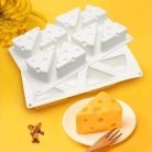 Sajt alakú szilikon forma