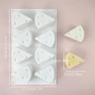 Sajt alakú szilikon forma