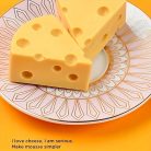 Sajt alakú szilikon forma