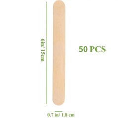 50 DB FA JÉGKRÉM PÁLCIKA (FA SPATULA)