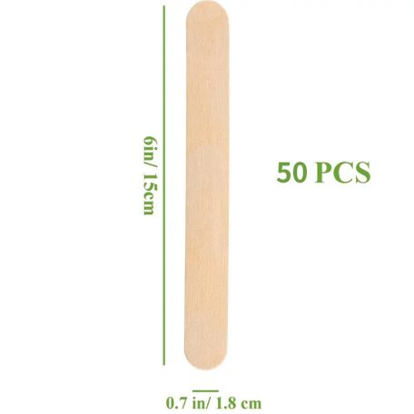 50 DB FA JÉGKRÉM PÁLCIKA (FA SPATULA)