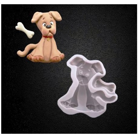 Szilikon fondant mintázó kutya