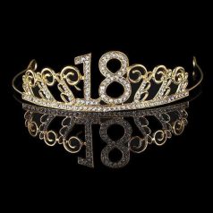 Torta tiara arany 18. születésnap