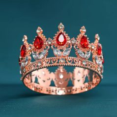 Torta tiara rosegold kövekkel díszített