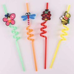 Szívószál bogarak 4 db/cs műanyag