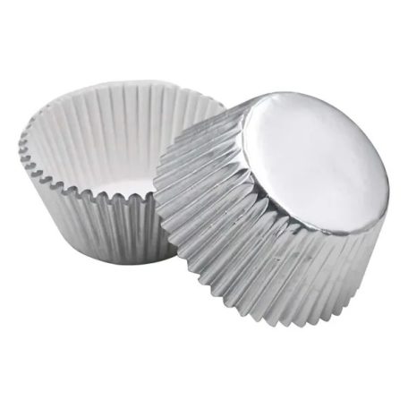 Ezüst színű muffin papír 50 db