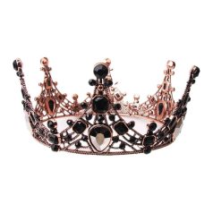 Torta tiara fekete strasszkövekkel