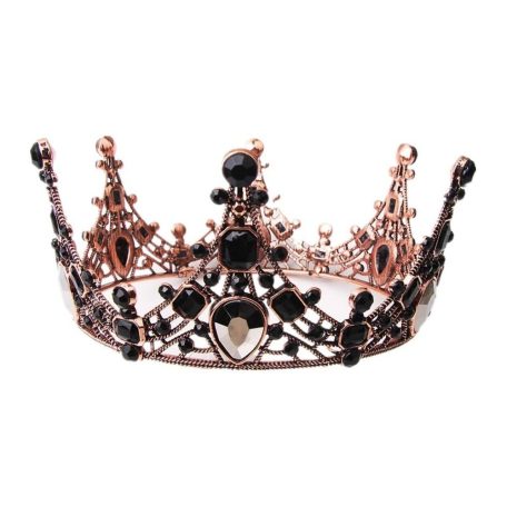 Torta tiara fekete strasszkövekkel