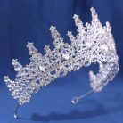 Torta tiara ezüst strasszkövekkel